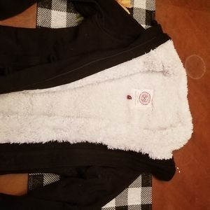 Black fur lined zip up